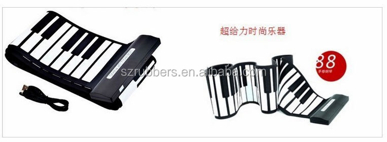 シリコン折畳み式61鍵bk-03-61電子キーボード、 折りたたみ式電子キーボード、 シリコーン電子キーボード問屋・仕入れ・卸・卸売り