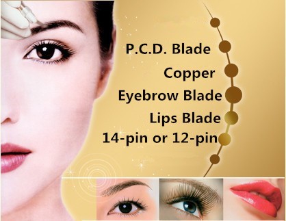 PCD-Permanent-Eyebrow-Makeup-Blade-Eyebrow-Tattoo-And-Body-Art-Curved-Blade-With-Needles-5