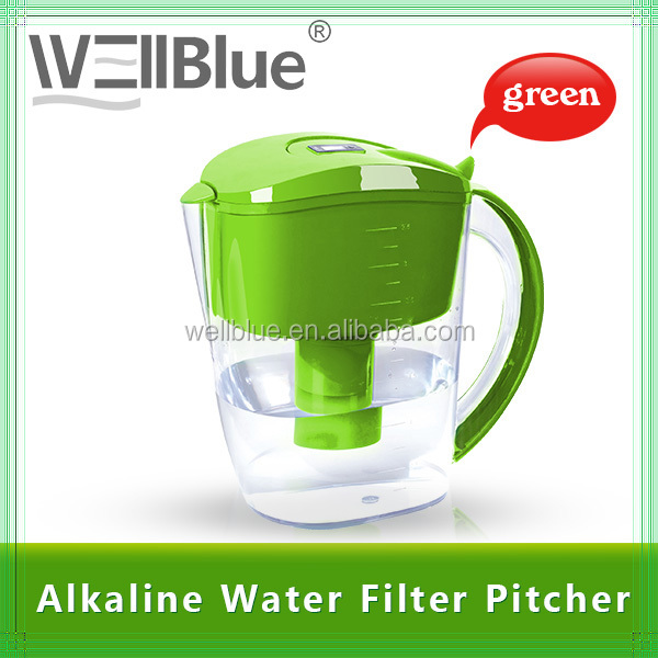 水フィルター水差しwellblueアルカリ性フィルターで( ph: 8.5- 11.0)問屋・仕入れ・卸・卸売り