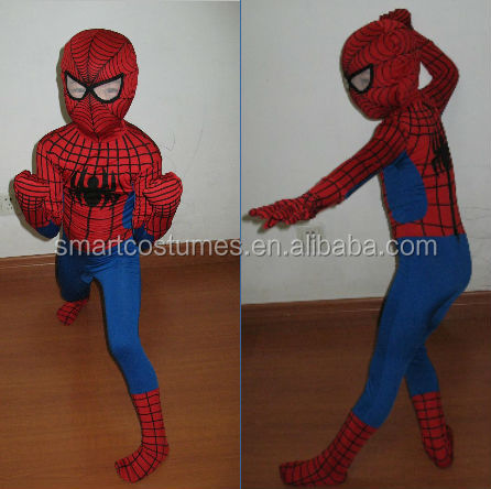 安いライクラゼンタイスパンデックスフルボディモーフのスーツは、 子供のためのスパイダーマン衣装問屋・仕入れ・卸・卸売り