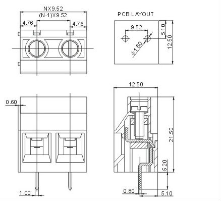 zb950真ちゅう製のターミナルブロック仕入れ・メーカー・工場