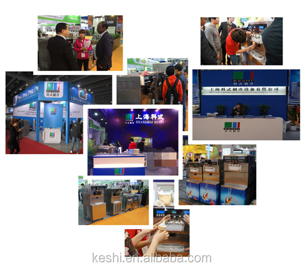 2014 KESHI KS-5100T KS-5200T series mini table top commercial soft ice cream machinery with 1 flavors and 3 flavors