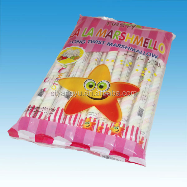 Big star twist marshmallow candy