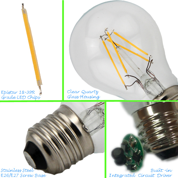 Dimmable LED Filament Bulb Edison Lamp