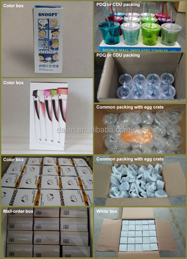 bpa free customized double wall plastic champagne cup