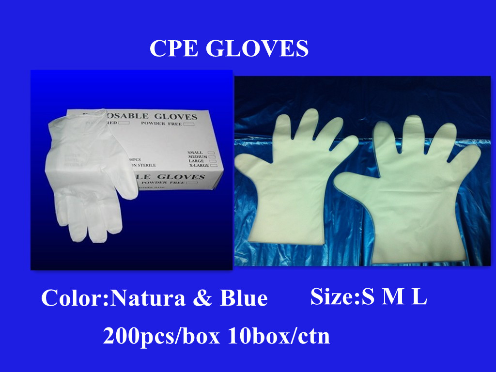 使い捨て医療ポリエチレンhdpe/ＣＰＥ手袋、 tearproof非常に問屋・仕入れ・卸・卸売り