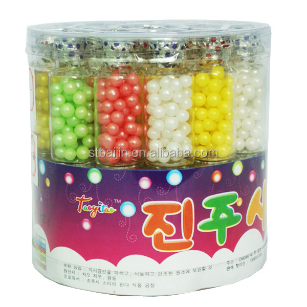 ガラスボトルカラフルなフルーツフレーバー韓国スタイル真珠のキャンディー問屋・仕入れ・卸・卸売り