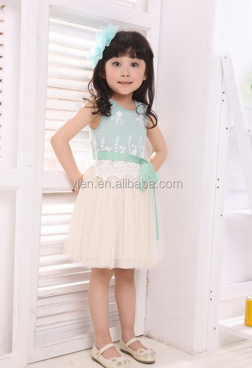 甘いかわいい卸売の女の子のドレスのレースガーゼ製造の赤ちゃんの女の子の夏のドレス仕入れ・メーカー・工場