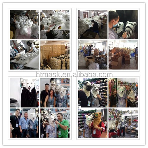 軽快口オオカミマスク/毛皮で覆われたマスク/現実的な動物のパーティーマスク仕入れ・メーカー・工場