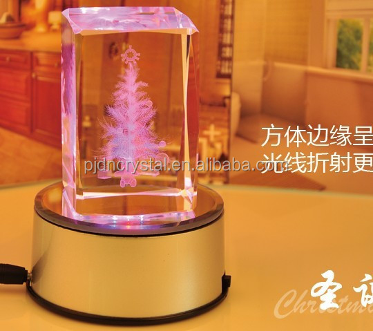 3dレーザークリスタルキューブクリスタルクリスマスの装飾問屋・仕入れ・卸・卸売り