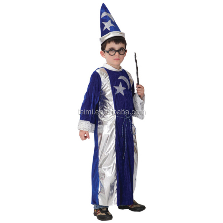 新しいスタイルのファッション子供ハロウィン子供の魔法のウィザード衣装仕入れ・メーカー・工場