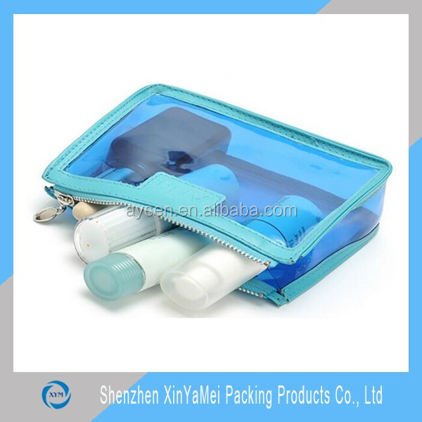 PVC Material and Bag Type Ziplock PVC Cosmetic Bag