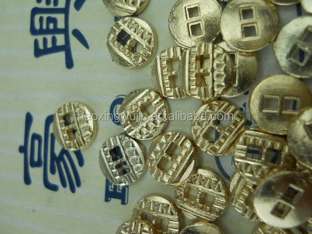 カスタムの服のボタン2- 穴金獅子中国で行われた金属製のボタン仕入れ・メーカー・工場