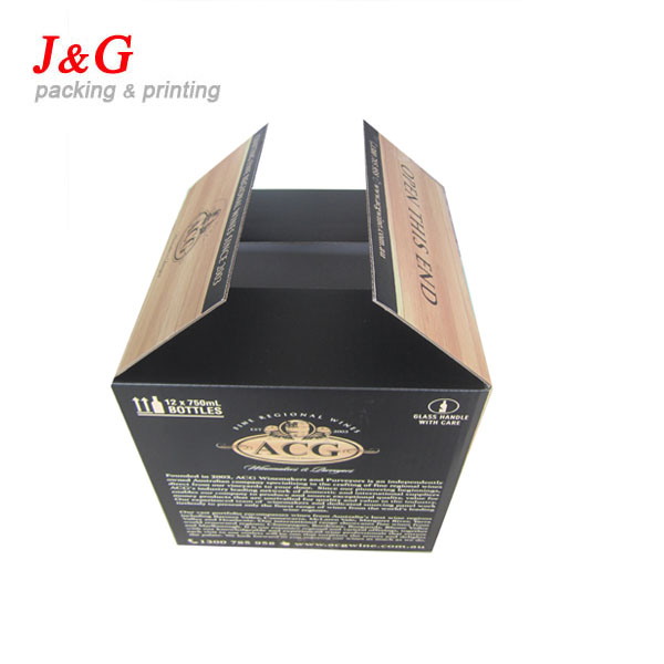 Custom paper wine box