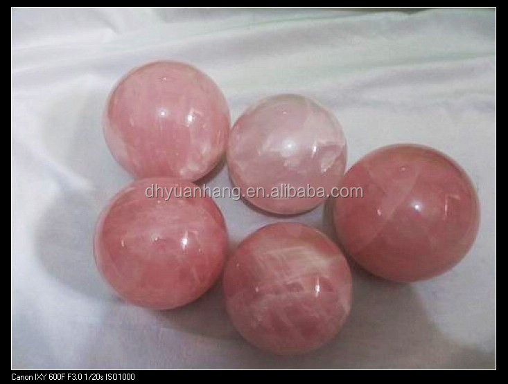 美しい天然ピンク水晶玉球、 ros水晶振動子球ボール 、水晶玉の ため販売仕入れ・メーカー・工場