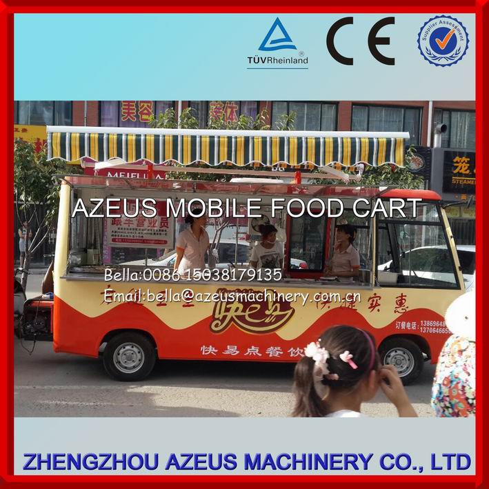 5m long mobile kitchen ice cream van