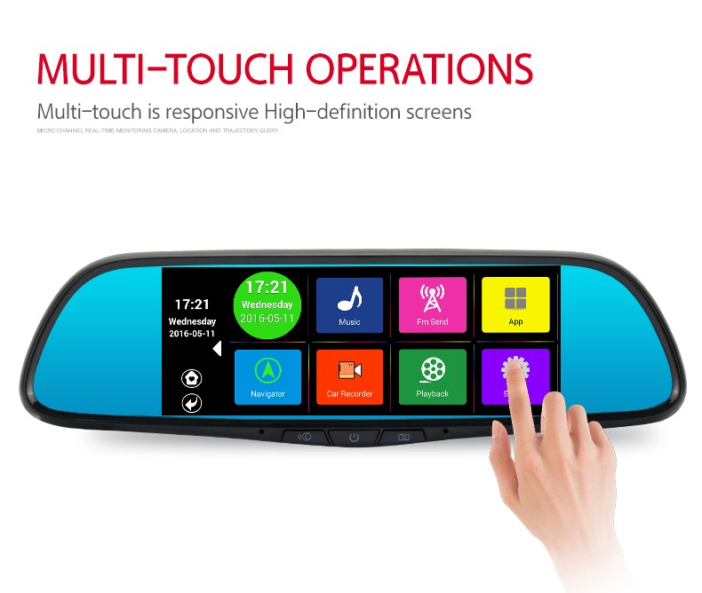 New Style Hidden Camera In Car Mirror Android System 1080p Car Camera