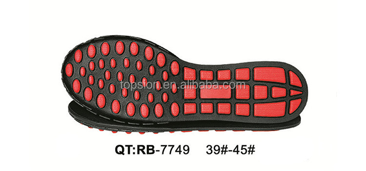 熱い販売の非- toxiですゴムカジュアルアウトソールのスポーツ靴作りのための底仕入れ・メーカー・工場