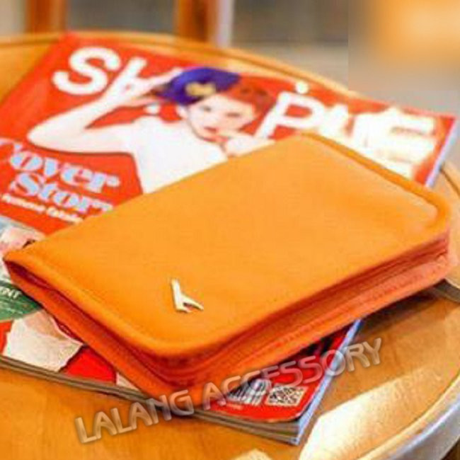 Wholesale Short Canvas Passport Bag Multifunctional Travel Document Package Storage Set Women