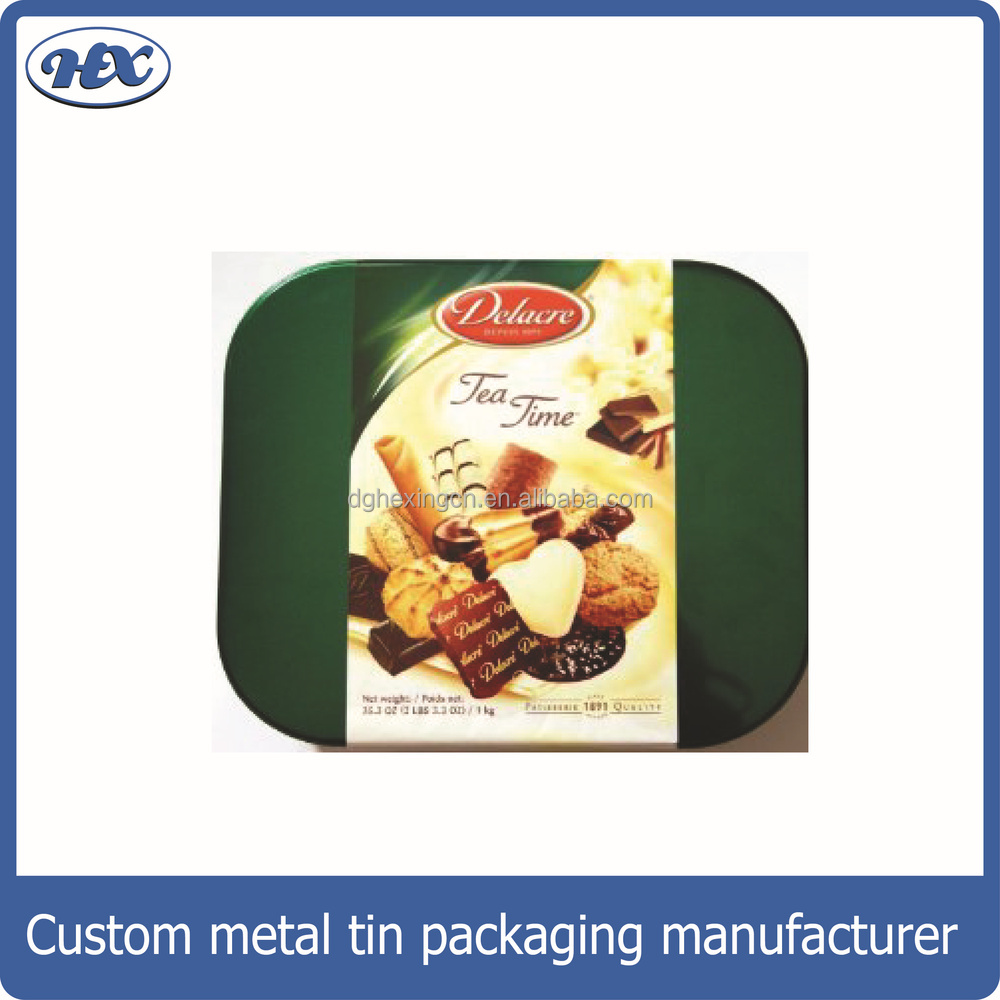 direcrt factory sale airtight biscuit tin for packaging