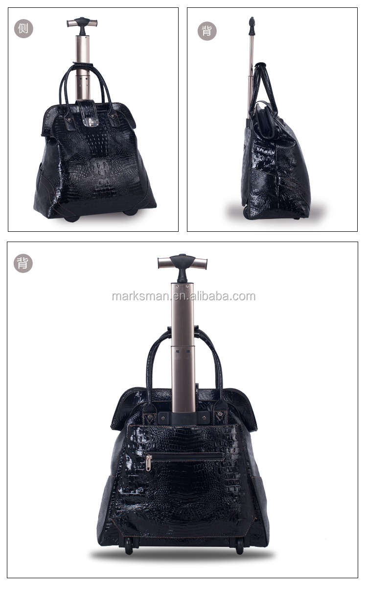 ファッション女性puのdesginシングルレジャートロリーバッグの荷物袋仕入れ・メーカー・工場