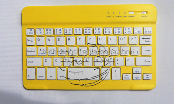カラフルな2014年wholeseal7インチ用のbluetoothキーボード付きタブレットサムスンギャラックスpuレザーケース問屋・仕入れ・卸・卸売り