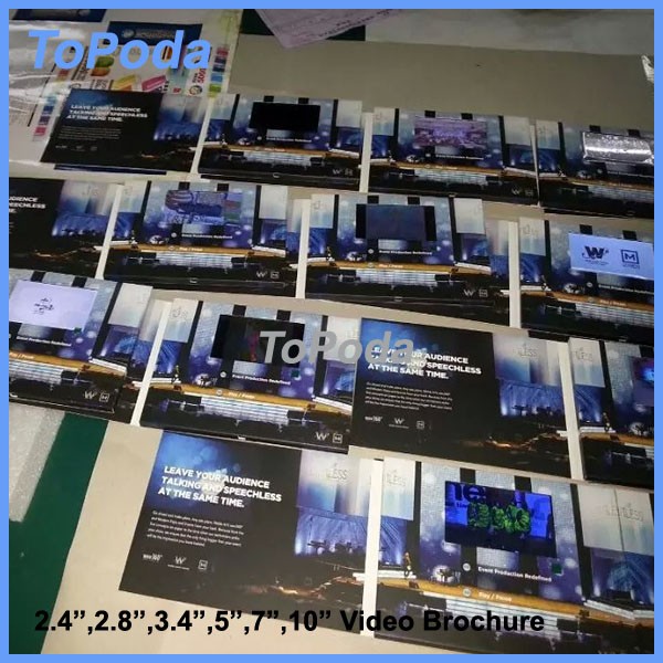 アリババ中国topoda熱いビデオパンフレット7インチ仕入れ・メーカー・工場