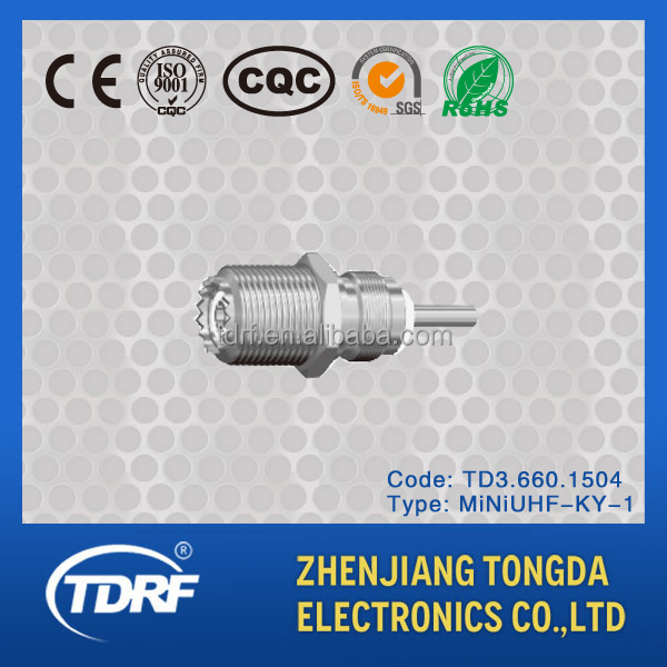 ミニ- uhf高周波同軸電気コネクタスレッドコネクタ仕入れ・メーカー・工場