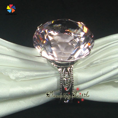 結晶ダイヤモンド2014年新しい到着人気のある結婚式のためのナプキンリング仕入れ・メーカー・工場