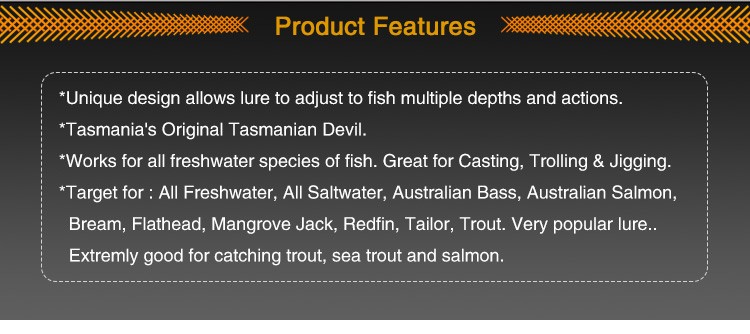 7g/13g/20g/26g Hard Plastic Tasmanian Devil Fishing