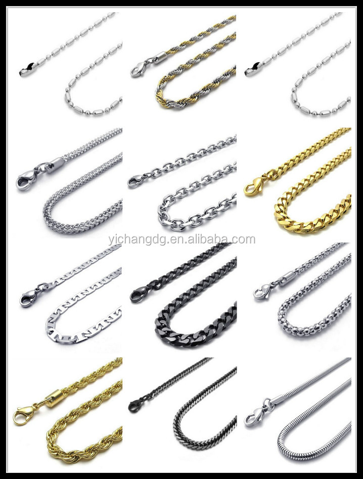 3.0mm Gold Silver Stainless Steel Rope Necklace Chain_meitu_1
