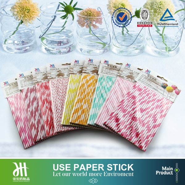 Rock candy stick,paper printed lollipop stick
