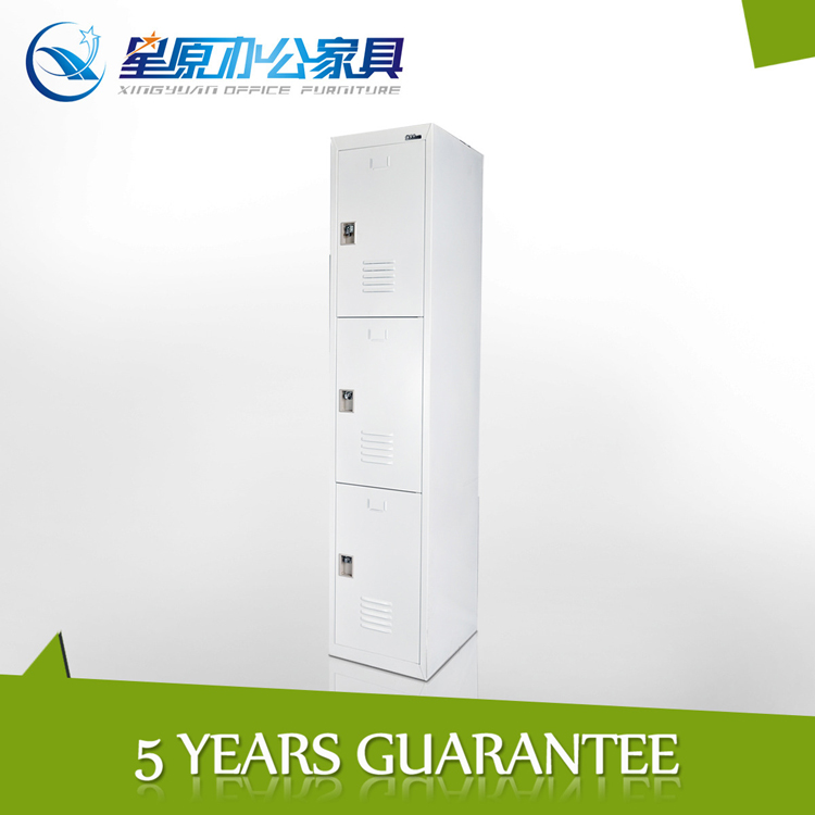 Steel 3 door locker with blue clour for sale