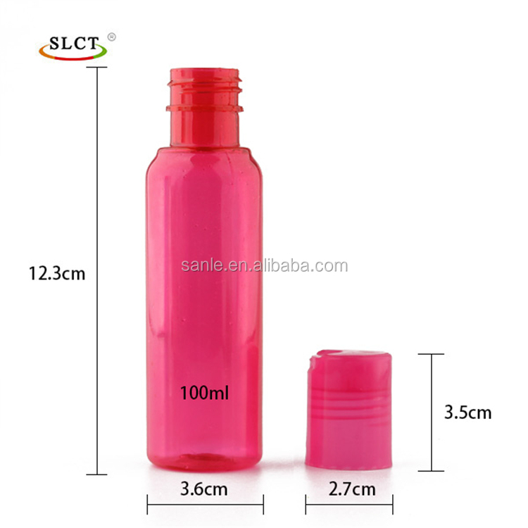 Transparent 100ML PET Lotion Travel Bottle Set