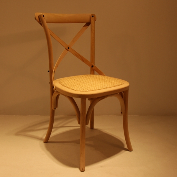 木製アンティークスタイル木製椅子×クロスバックチェア木材デザインダイニングチェア仕入れ・メーカー・工場