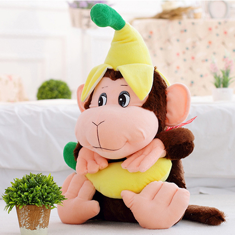 monkey in banana plush