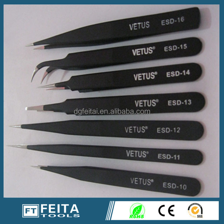 安いステンレス製ピンセット/割引esdピンセット/vetusピンセット問屋・仕入れ・卸・卸売り