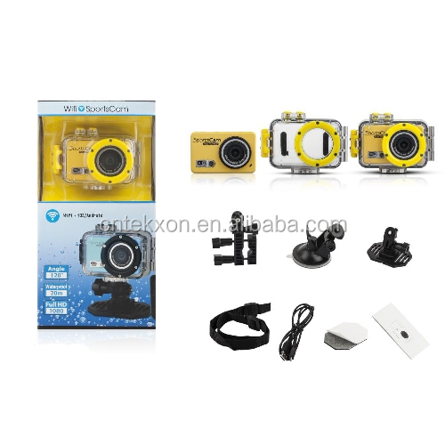 Wifiアンドロイド/iosシステム1080p広角防水スポーツアクションヘルメットカメラ問屋・仕入れ・卸・卸売り