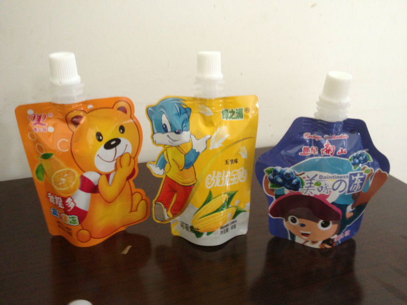 Automatic coconut jucice stand up pouch with spout filling machine factory