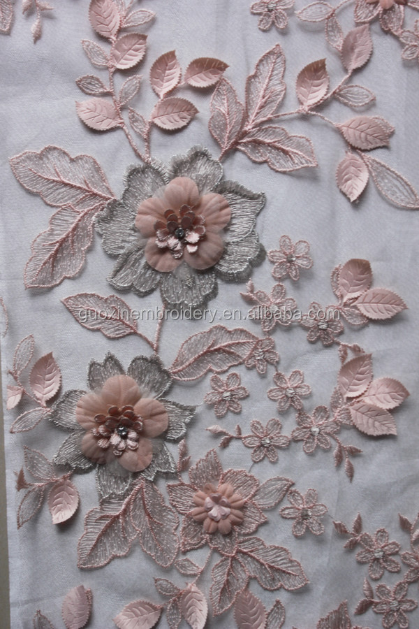 最新の 3d手作り の花刺繍ビーズ レース用ドレス仕入れ・メーカー・工場