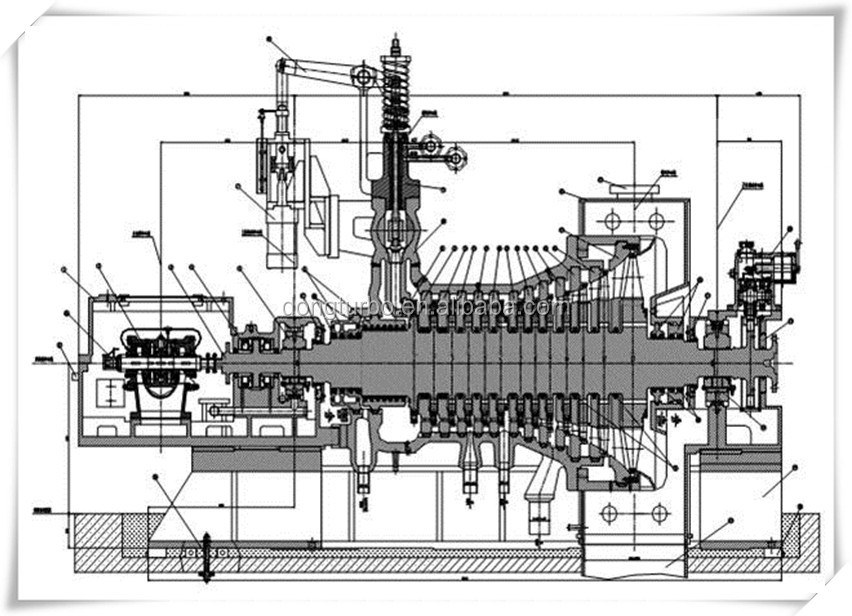 ジェネレータ用蒸気タービン500kw-50000kw石炭- 火力発電所仕入れ・メーカー・工場