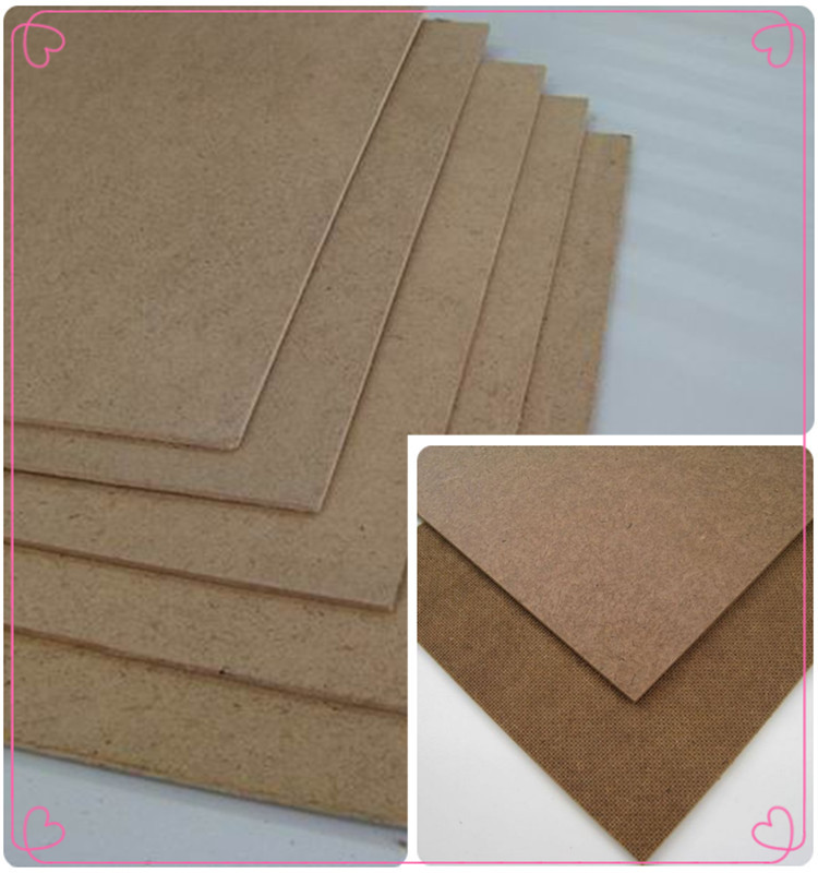 Cheap Dark Brown Hardboard Plain Embossed Hardboard Fiberboard For
