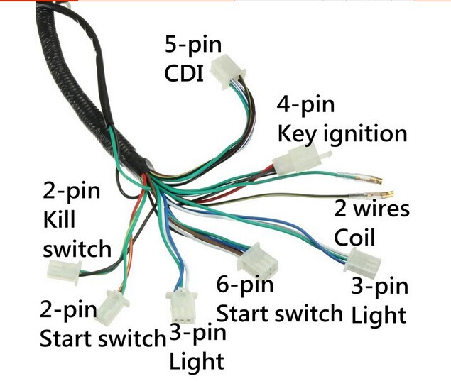 Diagram Wiring Harness Machine Electric Start Wiring