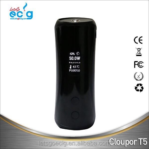 Wholesale Original Cloupor T5 50W Mod 7W-50W High Quality E Cigarette