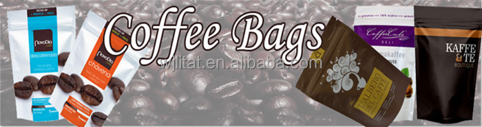 Custom printing side gusset aluminum foil coffee packing bag