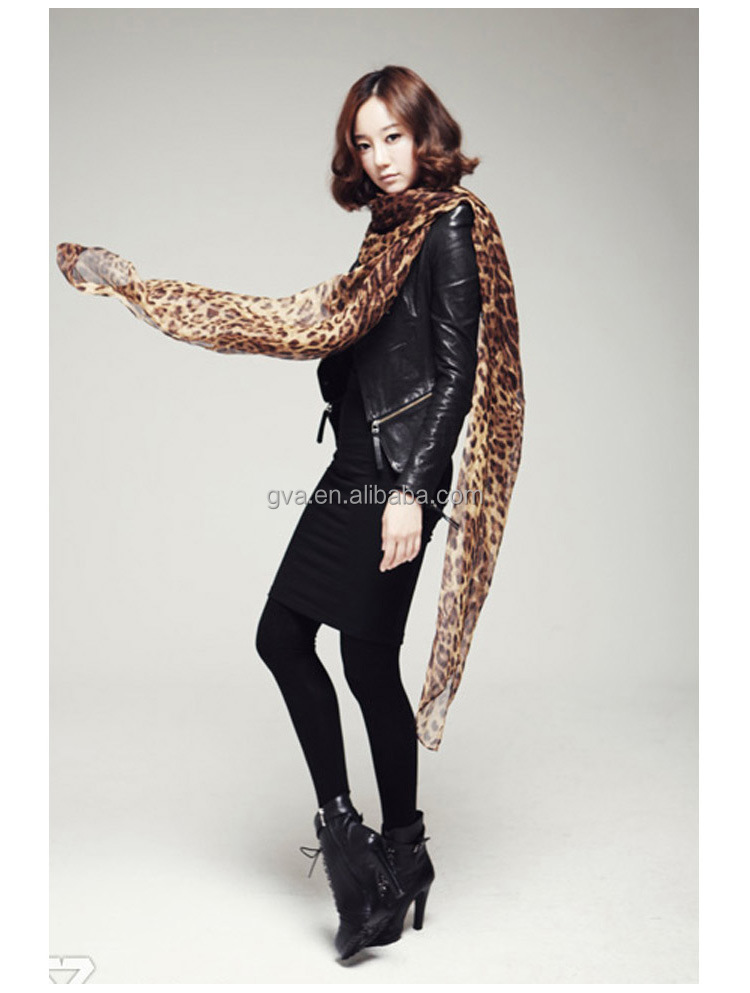 Wholesale hippie clothing knit hooded scarf scarf winter leopard ...