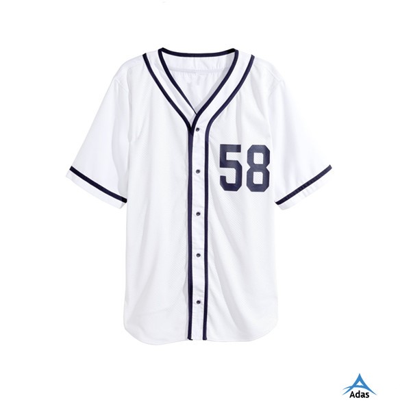 Custom Made White Plain Baseball Jersey/baseball Shirt Buy Custom