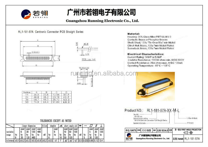 セントロニクスコネクタpcb付き取付タイプ仕入れ・メーカー・工場