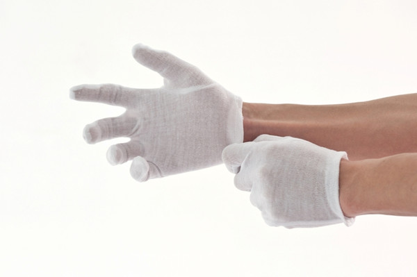 白い綿の手袋を編んだ仕入れ・メーカー・工場