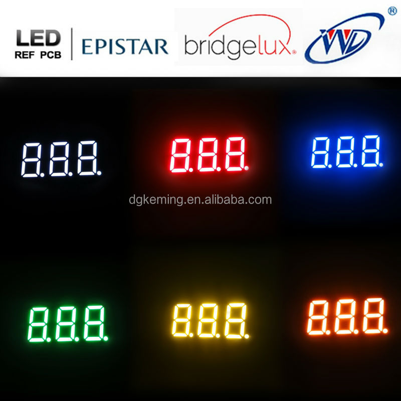 Mini led display white color 0.36 inch 7 segment led display 3 digits.jpg